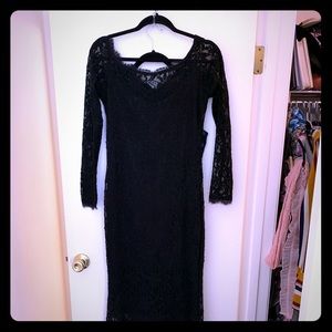 Black Lace Gown - Feels Amazing On!